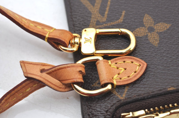 Authentic Louis Vuitton Monogram Neverfull Pouch Purse Clutch Bag LV K8549