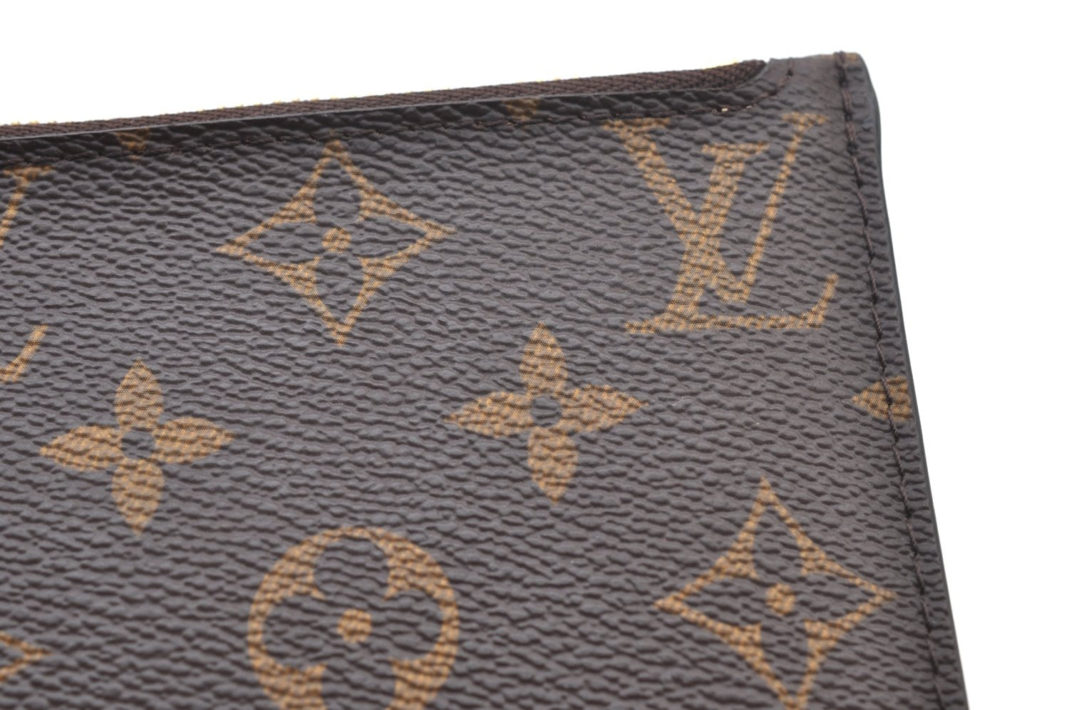 Authentic Louis Vuitton Monogram Neverfull Pouch Purse Clutch Bag LV K8549