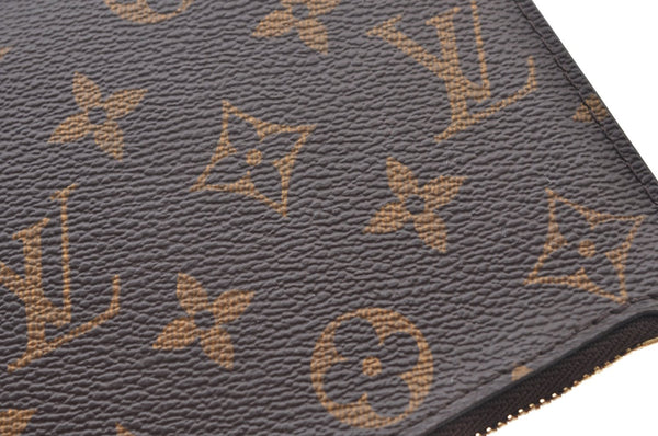 Authentic Louis Vuitton Monogram Neverfull Pouch Purse Clutch Bag LV K8549