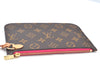 Authentic Louis Vuitton Monogram Neverfull Pouch Purse Clutch Bag Pink LV K8550