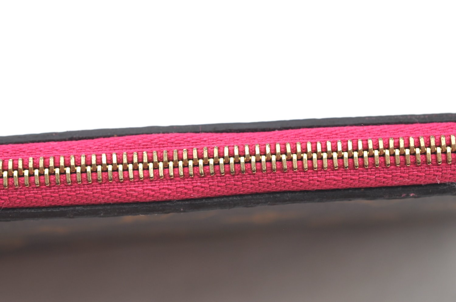 Authentic Louis Vuitton Monogram Neverfull Pouch Purse Clutch Bag Pink LV K8550