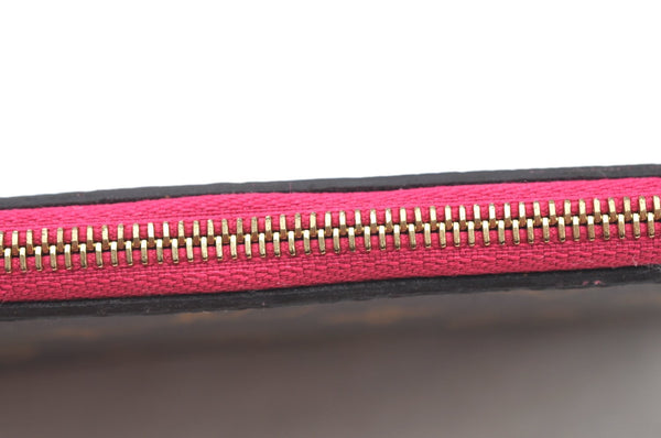 Authentic Louis Vuitton Monogram Neverfull Pouch Purse Clutch Bag Pink LV K8550