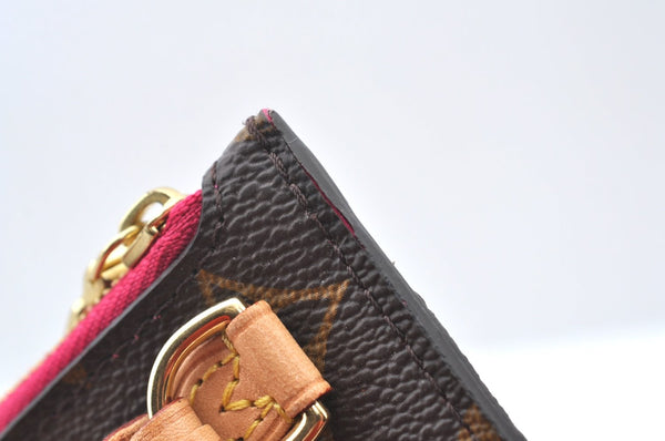 Authentic Louis Vuitton Monogram Neverfull Pouch Purse Clutch Bag Pink LV K8550