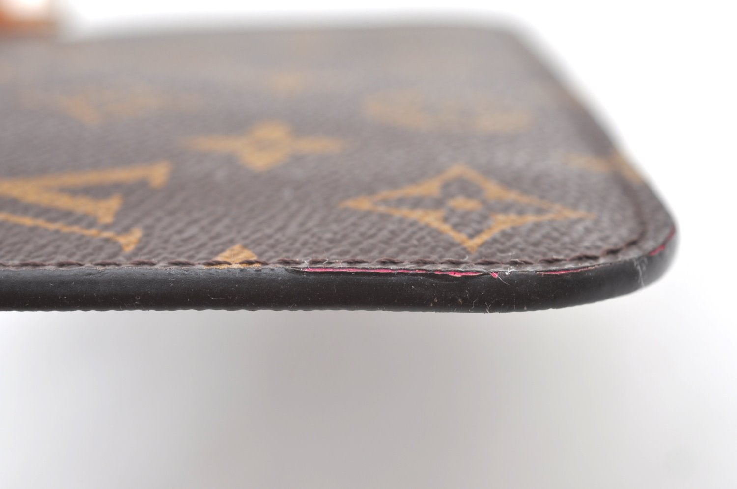 Authentic Louis Vuitton Monogram Neverfull Pouch Purse Clutch Bag Pink LV K8550