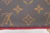 Authentic Louis Vuitton Monogram Neverfull Pouch Purse Clutch Bag Pink LV K8550
