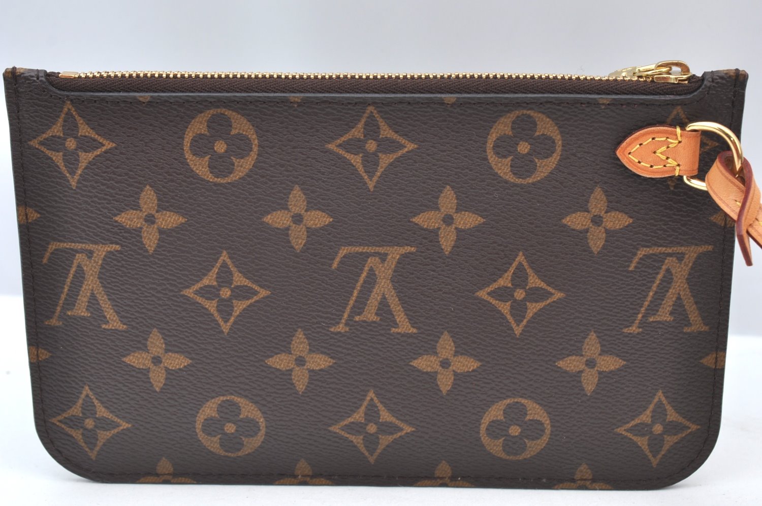 Authentic Louis Vuitton Monogram Neverfull Pouch Purse Clutch Bag LV K8551