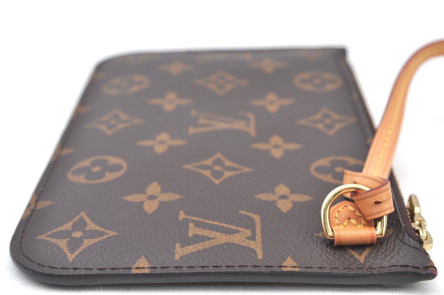 Authentic Louis Vuitton Monogram Neverfull Pouch Purse Clutch Bag LV K8551