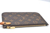 Authentic Louis Vuitton Monogram Neverfull Pouch Purse Clutch Bag LV K8551