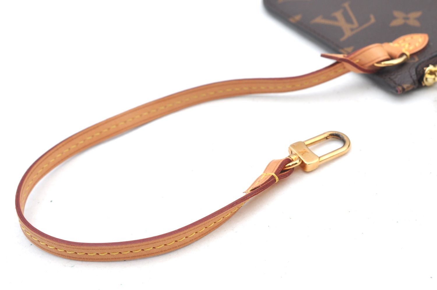 Authentic Louis Vuitton Monogram Neverfull Pouch Purse Clutch Bag LV K8551