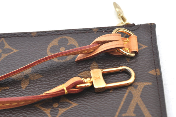 Authentic Louis Vuitton Monogram Neverfull Pouch Purse Clutch Bag LV K8551