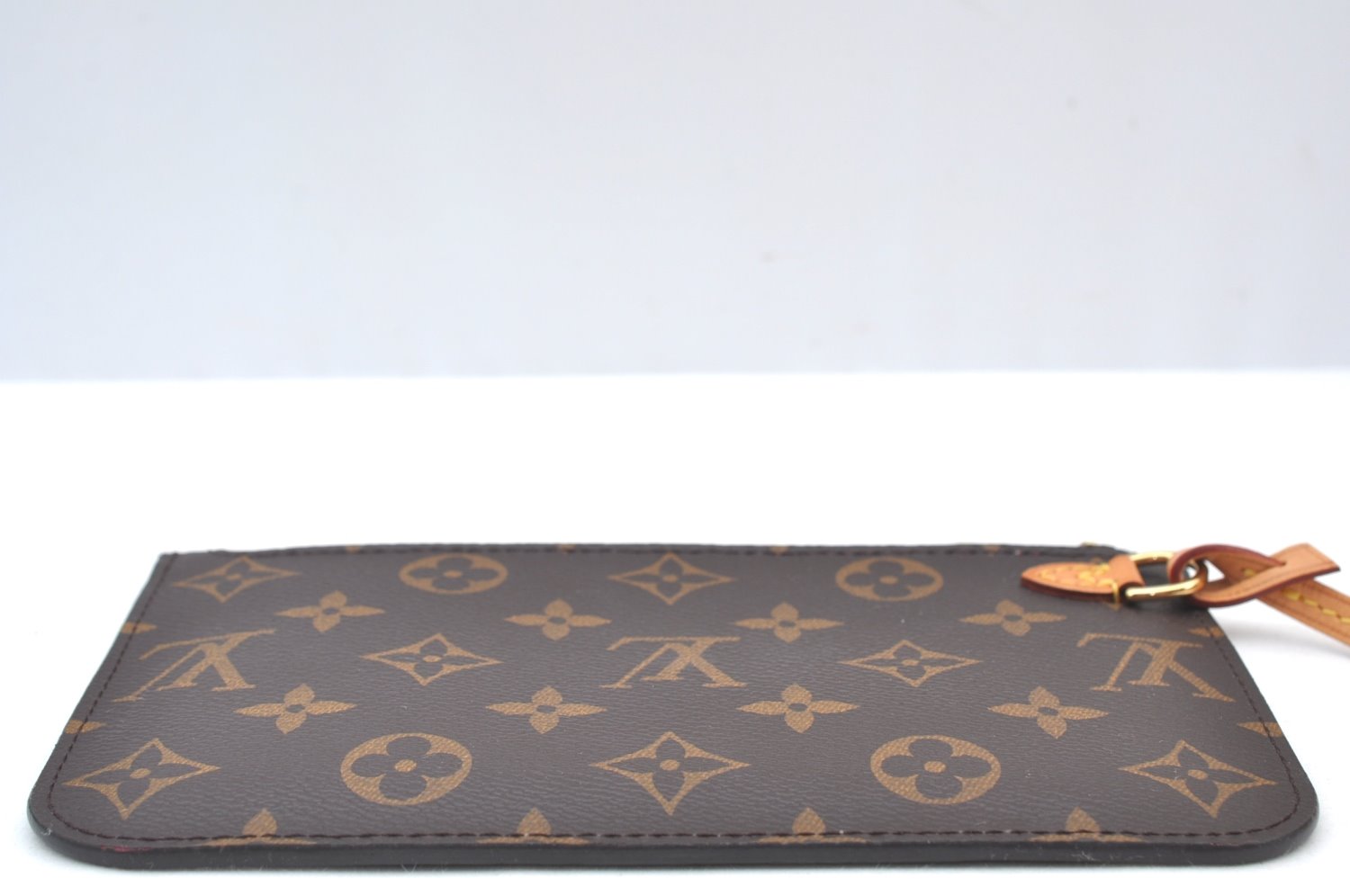 Authentic Louis Vuitton Monogram Neverfull Pouch Purse Clutch Bag LV K8551