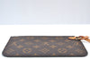 Authentic Louis Vuitton Monogram Neverfull Pouch Purse Clutch Bag LV K8551