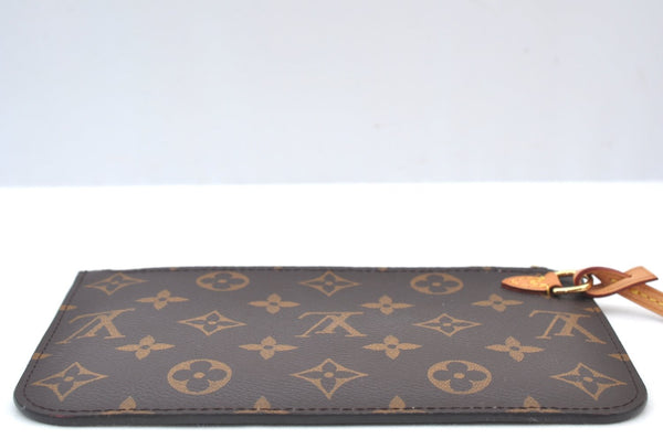 Authentic Louis Vuitton Monogram Neverfull Pouch Purse Clutch Bag LV K8551