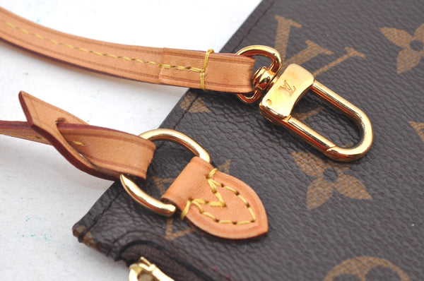 Authentic Louis Vuitton Monogram Neverfull Pouch Purse Clutch Bag LV K8551
