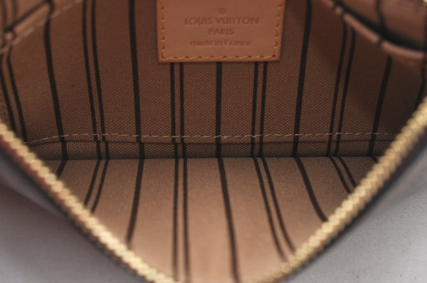 Authentic Louis Vuitton Monogram Neverfull Pouch Purse Clutch Bag LV K8551