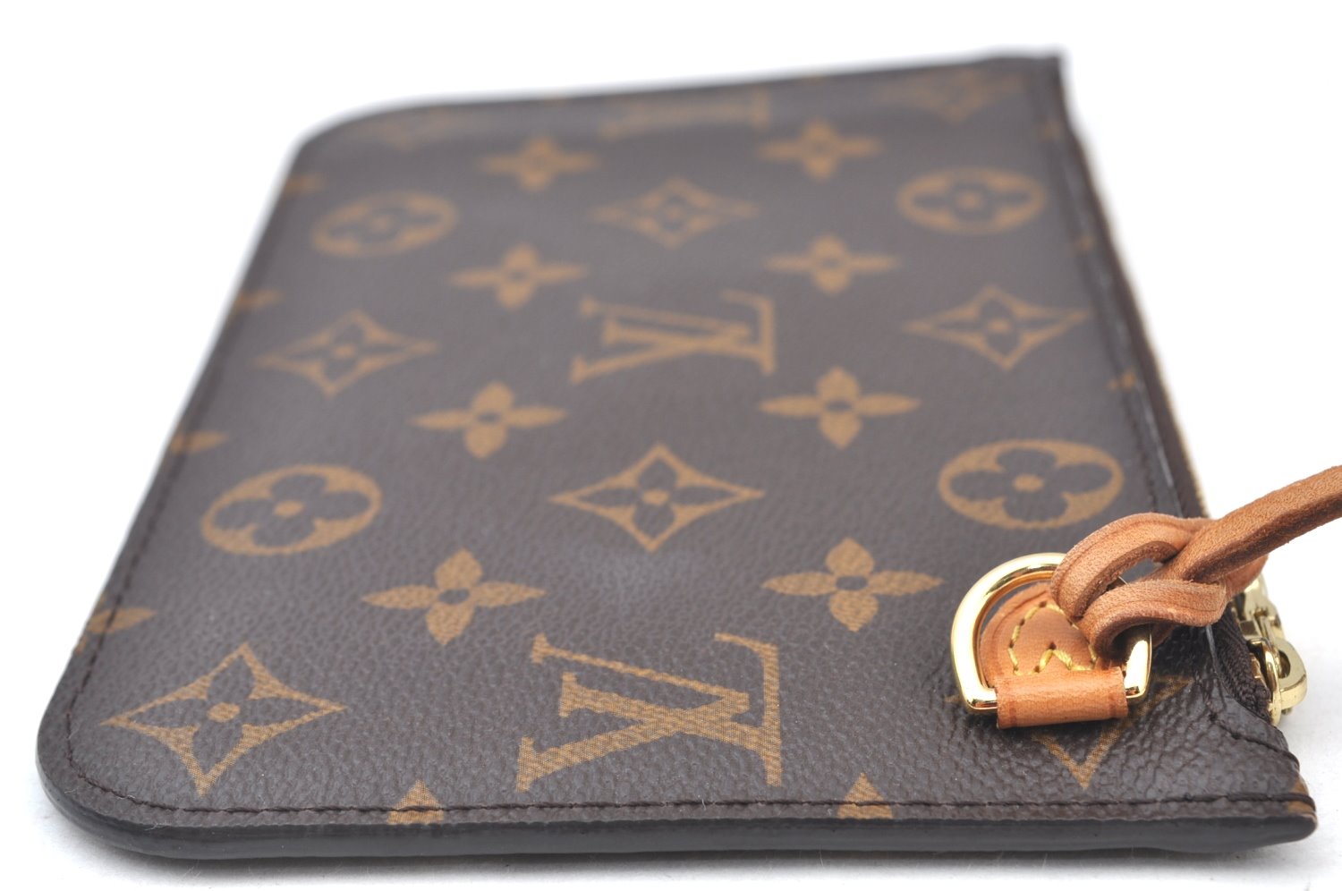 Authentic Louis Vuitton Monogram Neverfull Pouch Purse Clutch Bag LV K8555