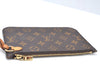 Authentic Louis Vuitton Monogram Neverfull Pouch Purse Clutch Bag LV K8555