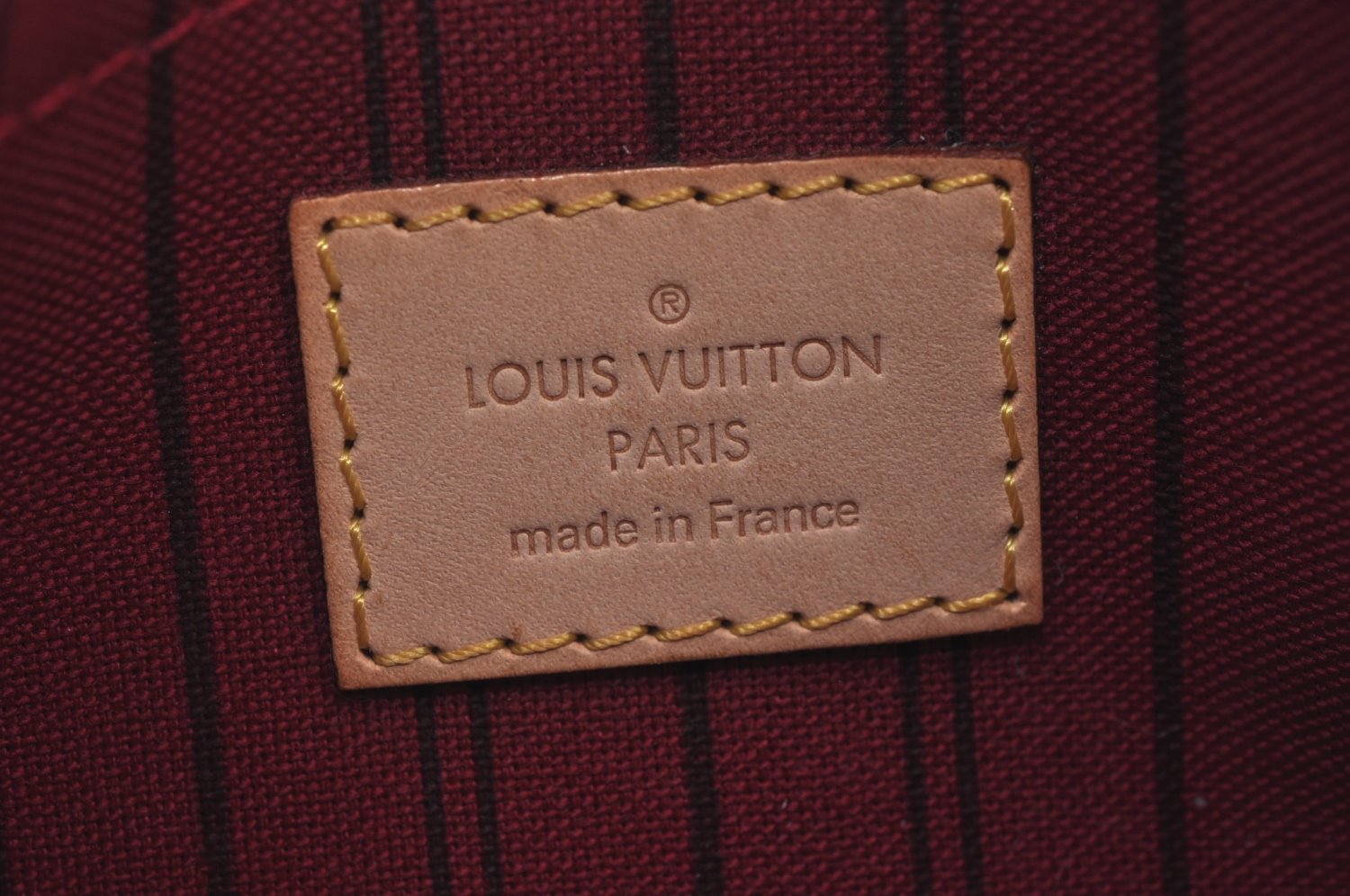 Authentic Louis Vuitton Monogram Neverfull Pouch Purse Clutch Bag LV K8555