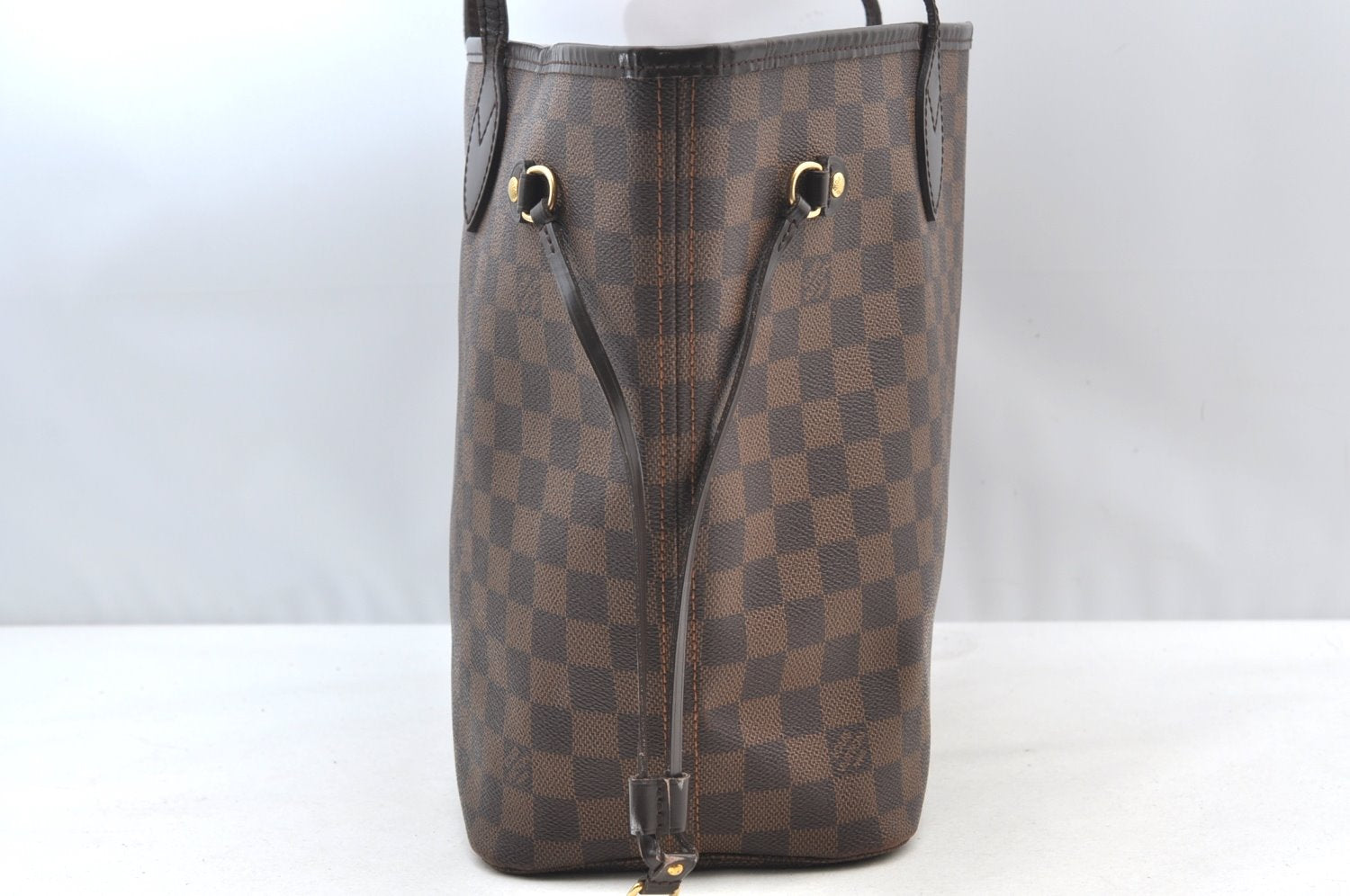 Authentic Louis Vuitton Damier Neverfull MM Shoulder Tote Bag N51105 LV K9002