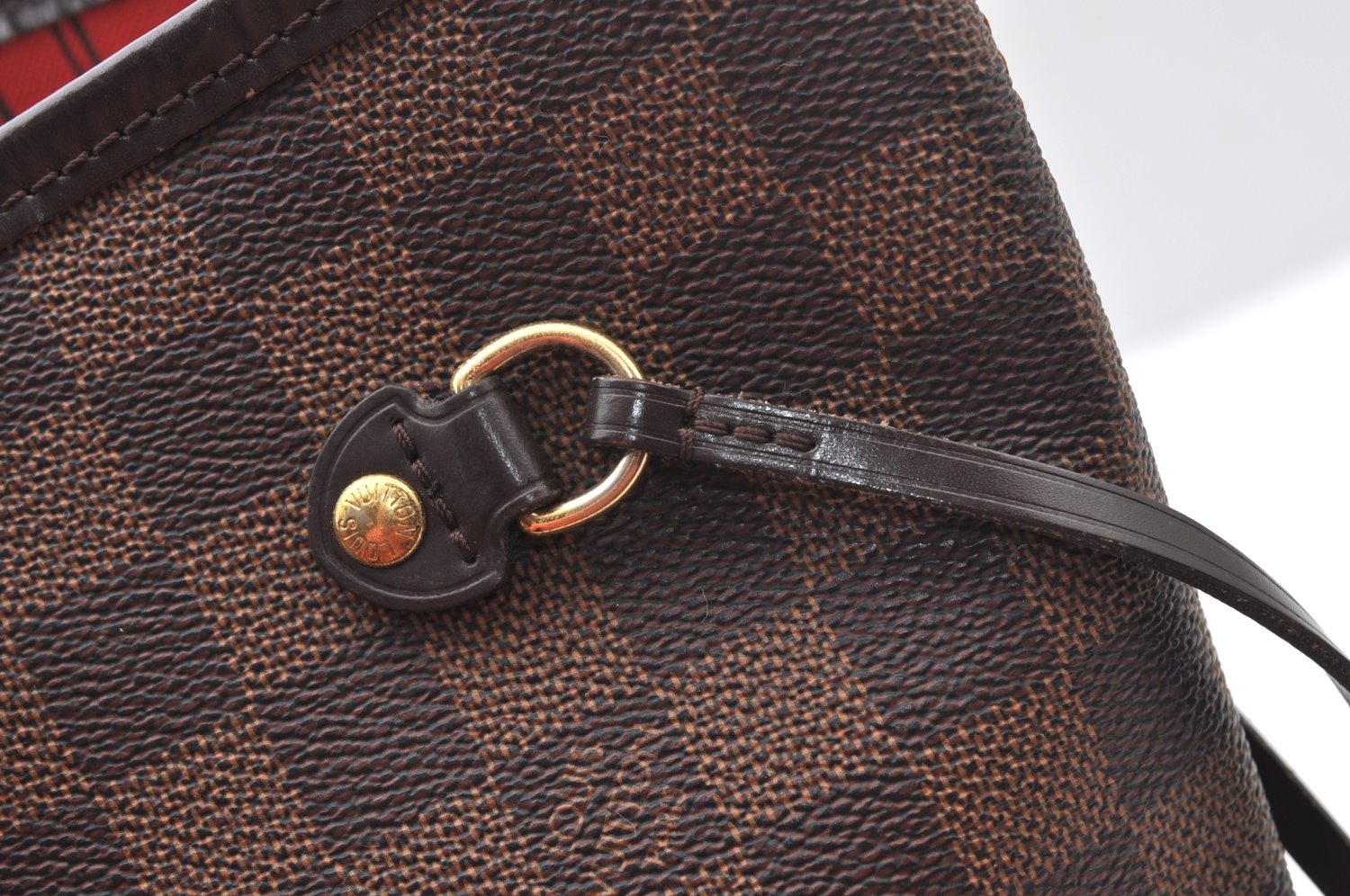Authentic Louis Vuitton Damier Neverfull MM Shoulder Tote Bag N51105 LV K9002