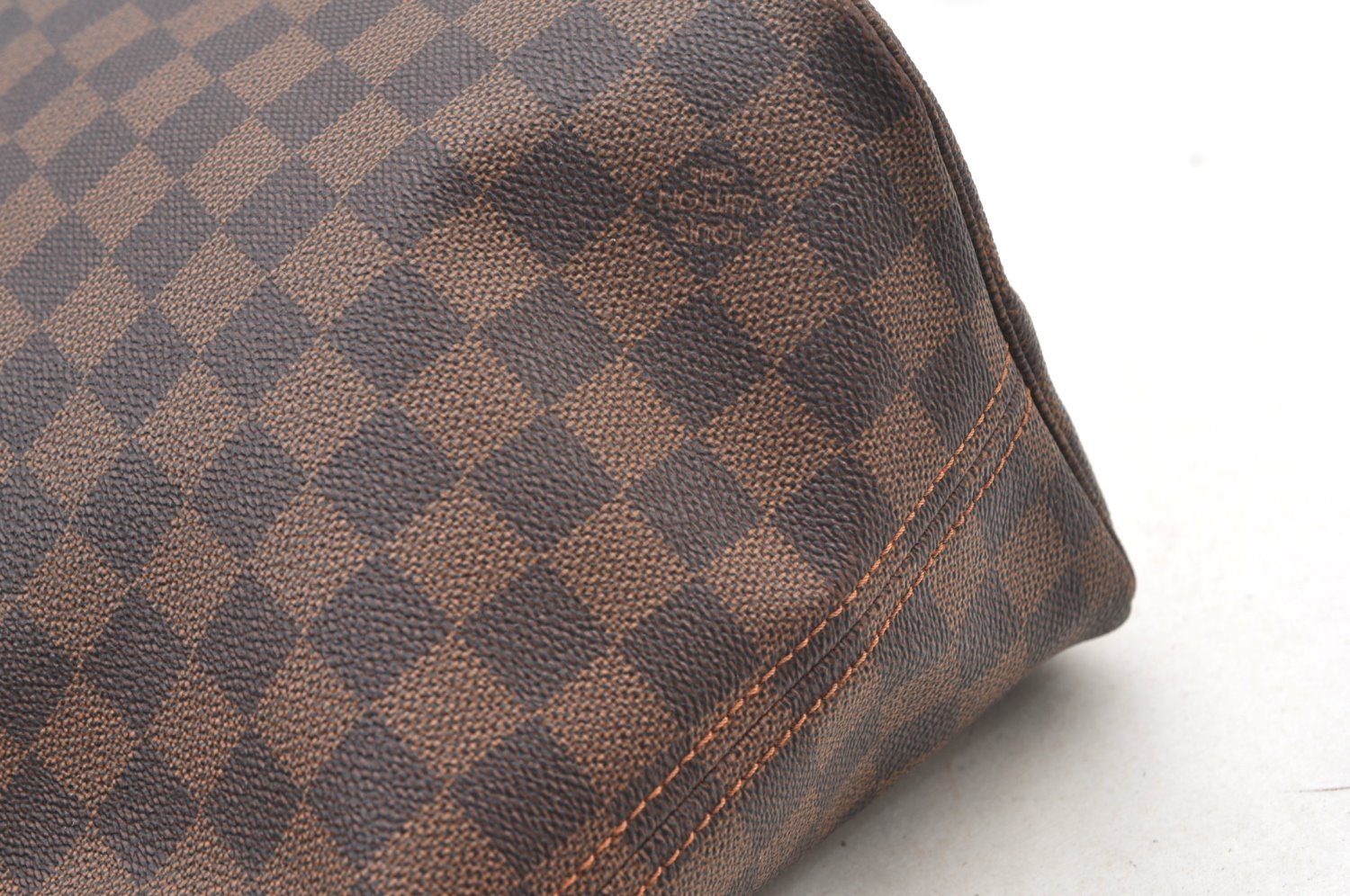 Authentic Louis Vuitton Damier Neverfull MM Shoulder Tote Bag N51105 LV K9002