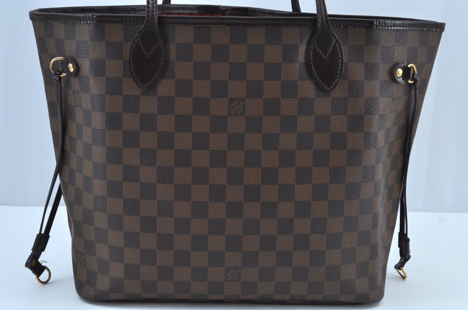 Authentic Louis Vuitton Damier Neverfull MM Shoulder Tote Bag N51105 LV K9020
