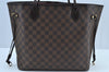 Authentic Louis Vuitton Damier Neverfull MM Shoulder Tote Bag N51105 LV K9020