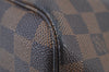 Authentic Louis Vuitton Damier Neverfull MM Shoulder Tote Bag N51105 LV K9020
