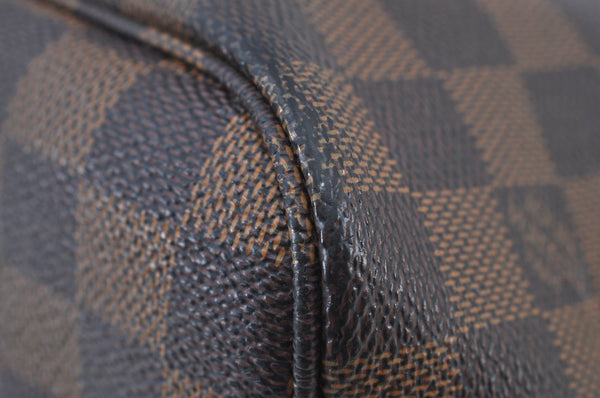Authentic Louis Vuitton Damier Neverfull MM Shoulder Tote Bag N51105 LV K9020