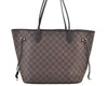 Authentic Louis Vuitton Damier Neverfull MM Shoulder Tote Bag N51105 LV K9025
