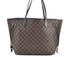 Authentic Louis Vuitton Damier Neverfull MM Shoulder Tote Bag N51105 LV K9051