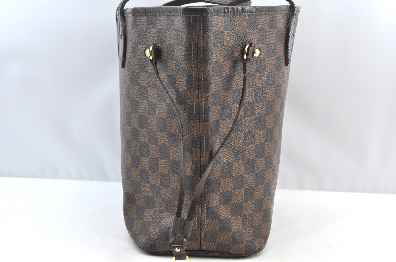 Authentic Louis Vuitton Damier Neverfull MM Shoulder Tote Bag N51105 LV K9051