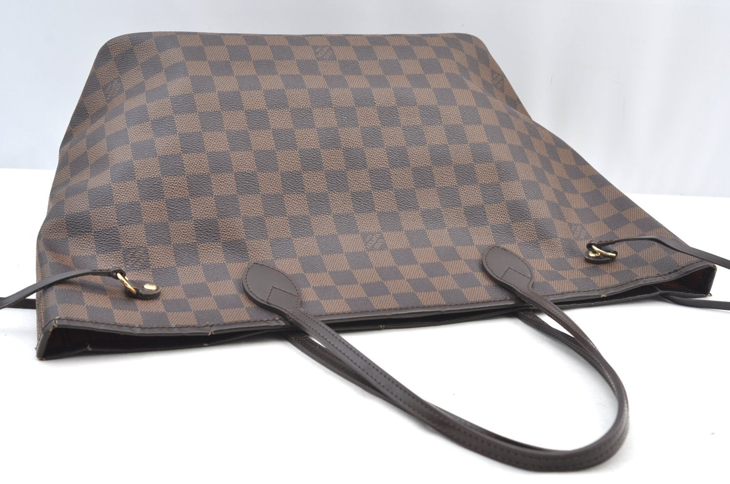 Authentic Louis Vuitton Damier Neverfull MM Shoulder Tote Bag N51105 LV K9051