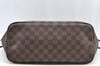 Authentic Louis Vuitton Damier Neverfull MM Shoulder Tote Bag N51105 LV K9051