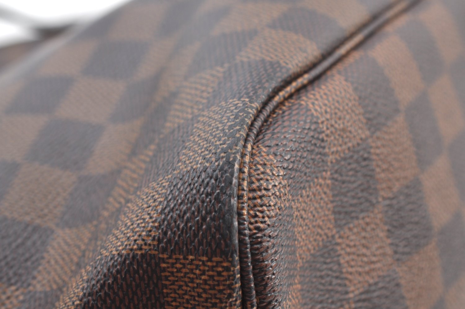 Authentic Louis Vuitton Damier Neverfull MM Shoulder Tote Bag N51105 LV K9051