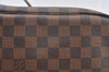 Authentic Louis Vuitton Damier Neverfull MM Shoulder Tote Bag N51105 LV K9051