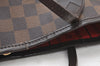 Authentic Louis Vuitton Damier Neverfull MM Shoulder Tote Bag N51105 LV K9051