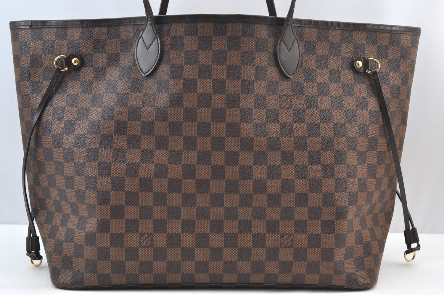 Authentic Louis Vuitton Damier Neverfull GM Shoulder Tote Bag N51106 LV K9059