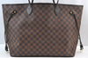 Authentic Louis Vuitton Damier Neverfull GM Shoulder Tote Bag N51106 LV K9059
