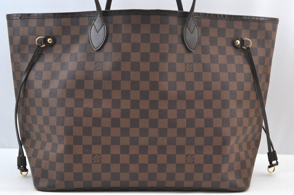 Authentic Louis Vuitton Damier Neverfull GM Shoulder Tote Bag N51106 LV K9059