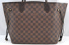 Authentic Louis Vuitton Damier Neverfull MM Shoulder Tote Bag N41358 LV K9061