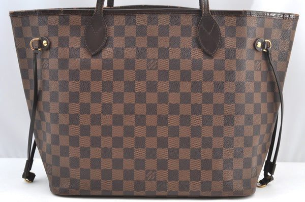 Authentic Louis Vuitton Damier Neverfull MM Shoulder Tote Bag N41358 LV K9061