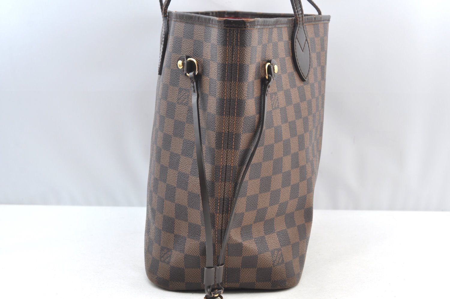 Authentic Louis Vuitton Damier Neverfull MM Shoulder Tote Bag N41358 LV K9061