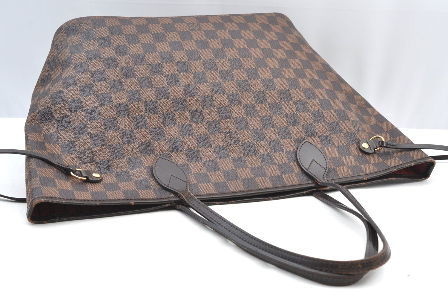 Authentic Louis Vuitton Damier Neverfull MM Shoulder Tote Bag N41358 LV K9061