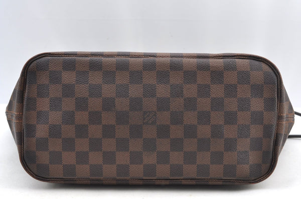 Authentic Louis Vuitton Damier Neverfull MM Shoulder Tote Bag N41358 LV K9061