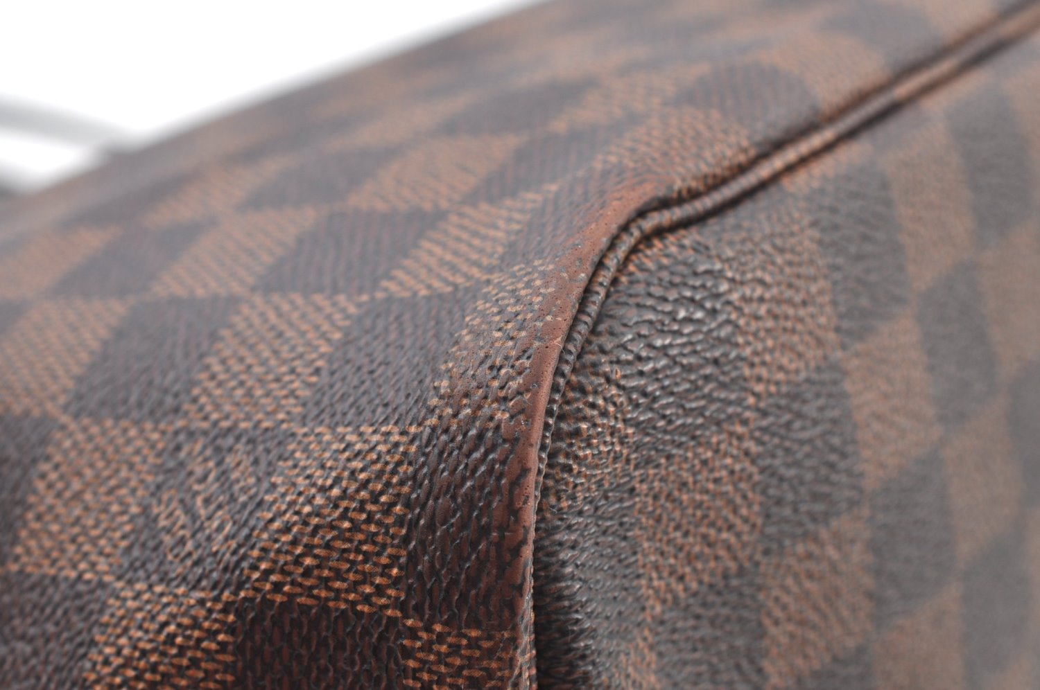 Authentic Louis Vuitton Damier Neverfull MM Shoulder Tote Bag N41358 LV K9061