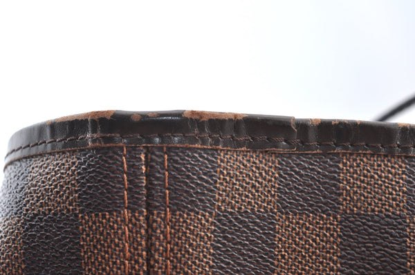 Authentic Louis Vuitton Damier Neverfull MM Shoulder Tote Bag N41358 LV K9061