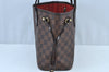 Authentic Louis Vuitton Damier Neverfull PM Shoulder Tote Bag N51109 LV K9109