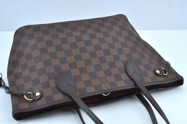 Authentic Louis Vuitton Damier Neverfull PM Shoulder Tote Bag N51109 LV K9109