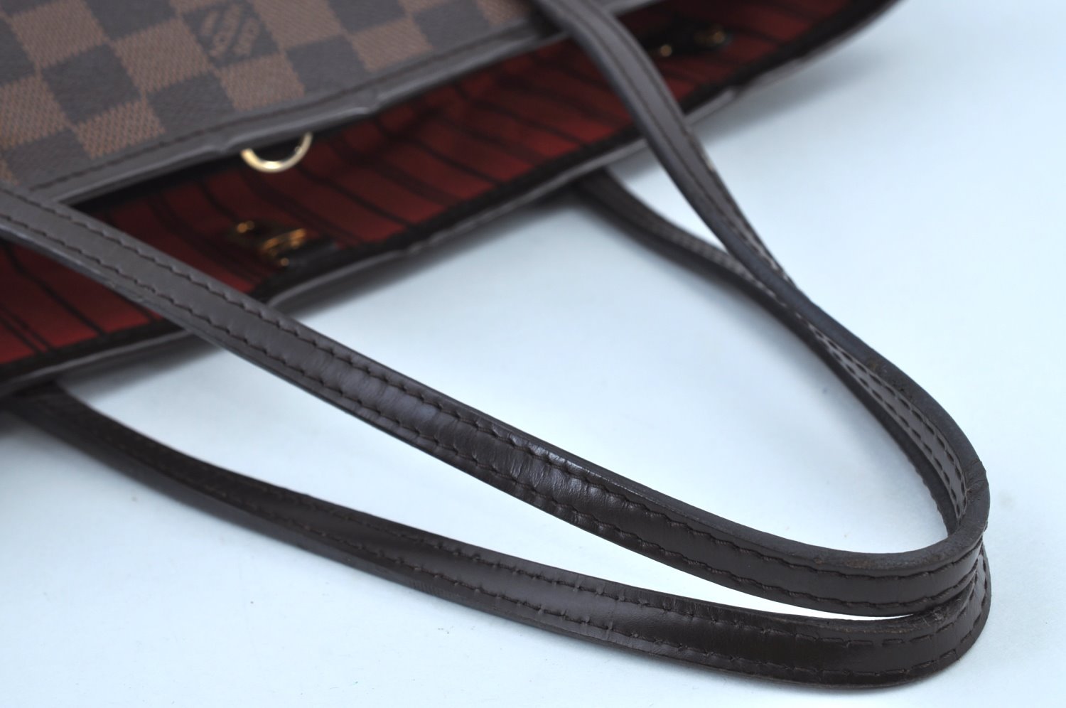Authentic Louis Vuitton Damier Neverfull PM Shoulder Tote Bag N51109 LV K9113